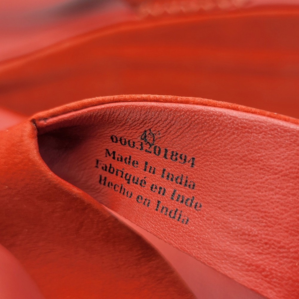Free People Womens Red Suede Platform Thong Sandals Size 40 0003201894 - Picture 4 of 10